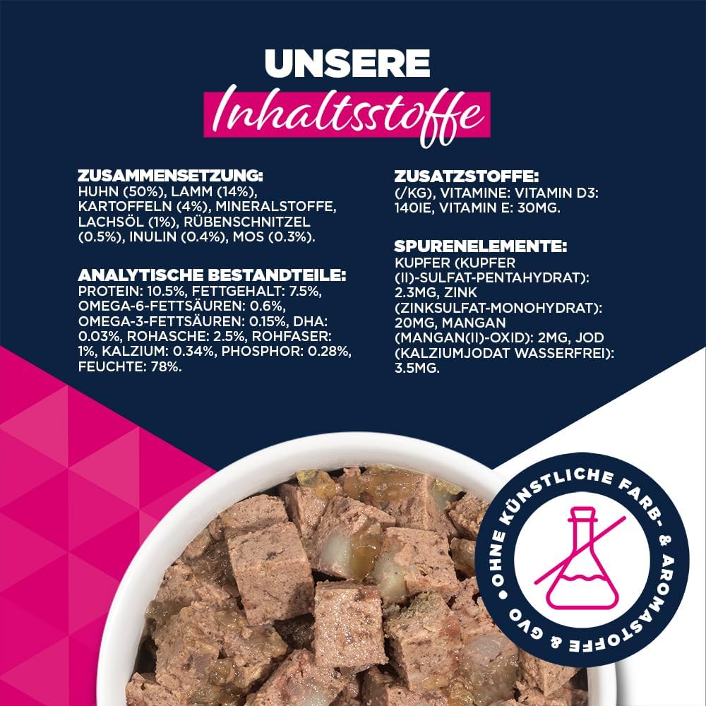 Eukanuba Welpen Nassfutter Lamm & Kartoffel 6x400g () verschiedene Sorten