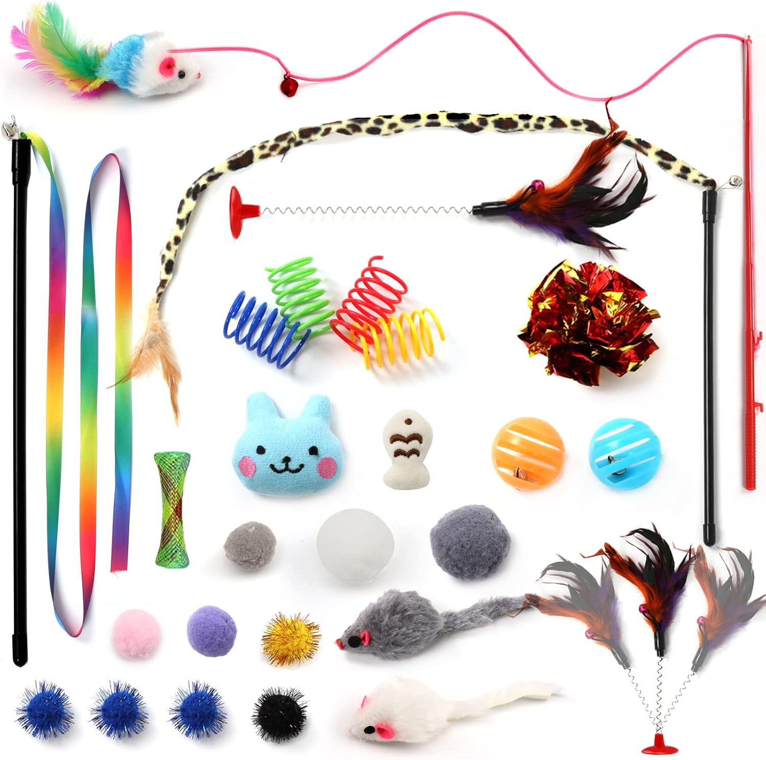 26x Katzenspielzeug Set Interaktiv Variety Pack Katze