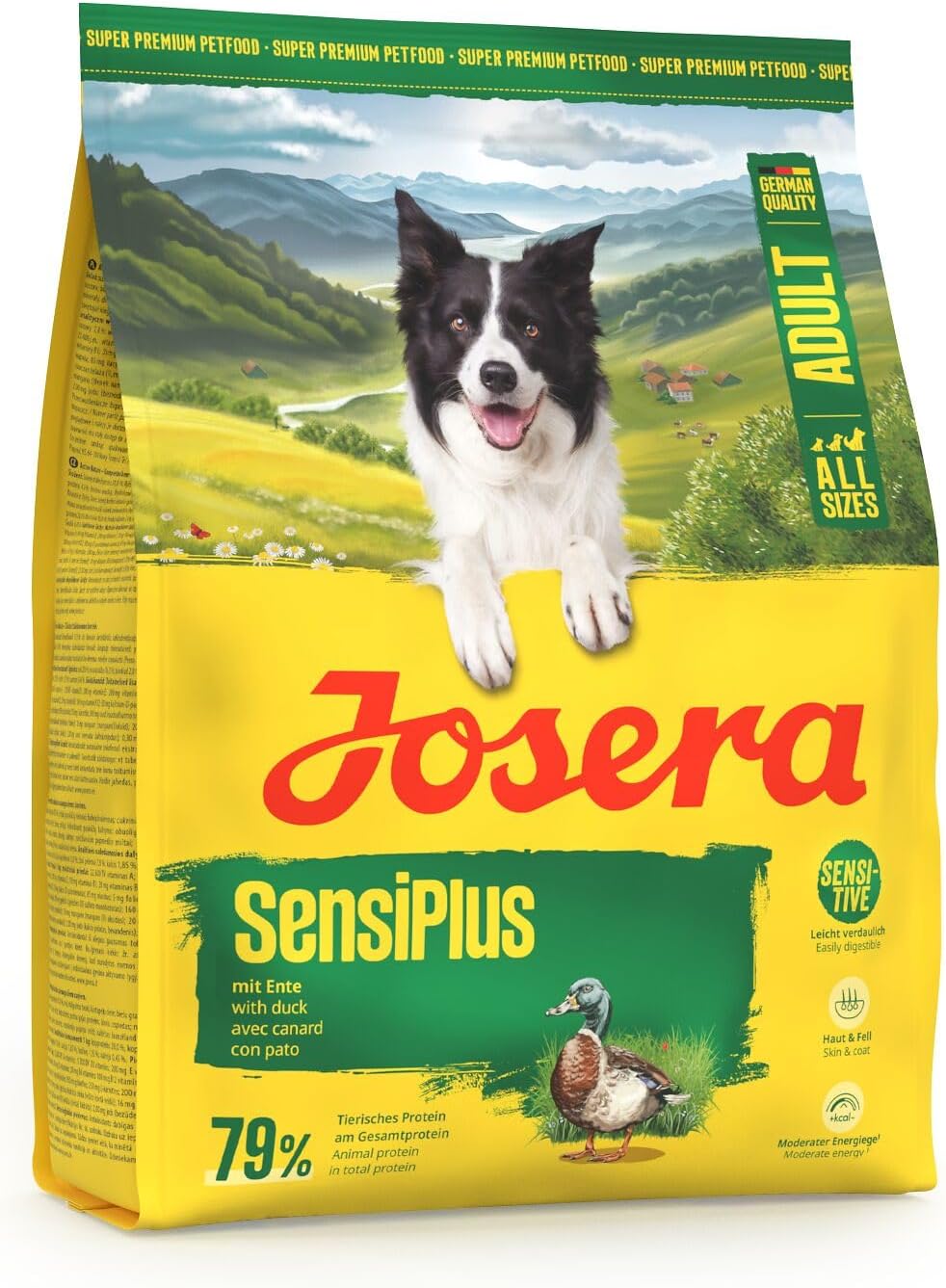 Josera SensiPlus Ente & Reis Trockenfutter fuer empfindliche Hunde