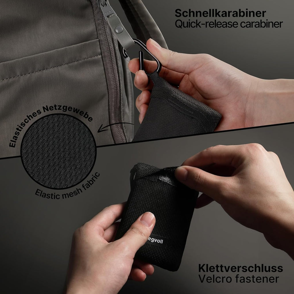 Siegvoll Picknickdecke 110cm-180cm schwarz ultraleicht fuer Personen