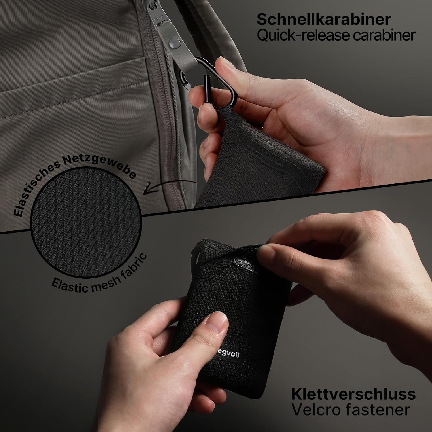 Siegvoll Picknickdecke 110cm-180cm schwarz ultraleicht fuer Personen