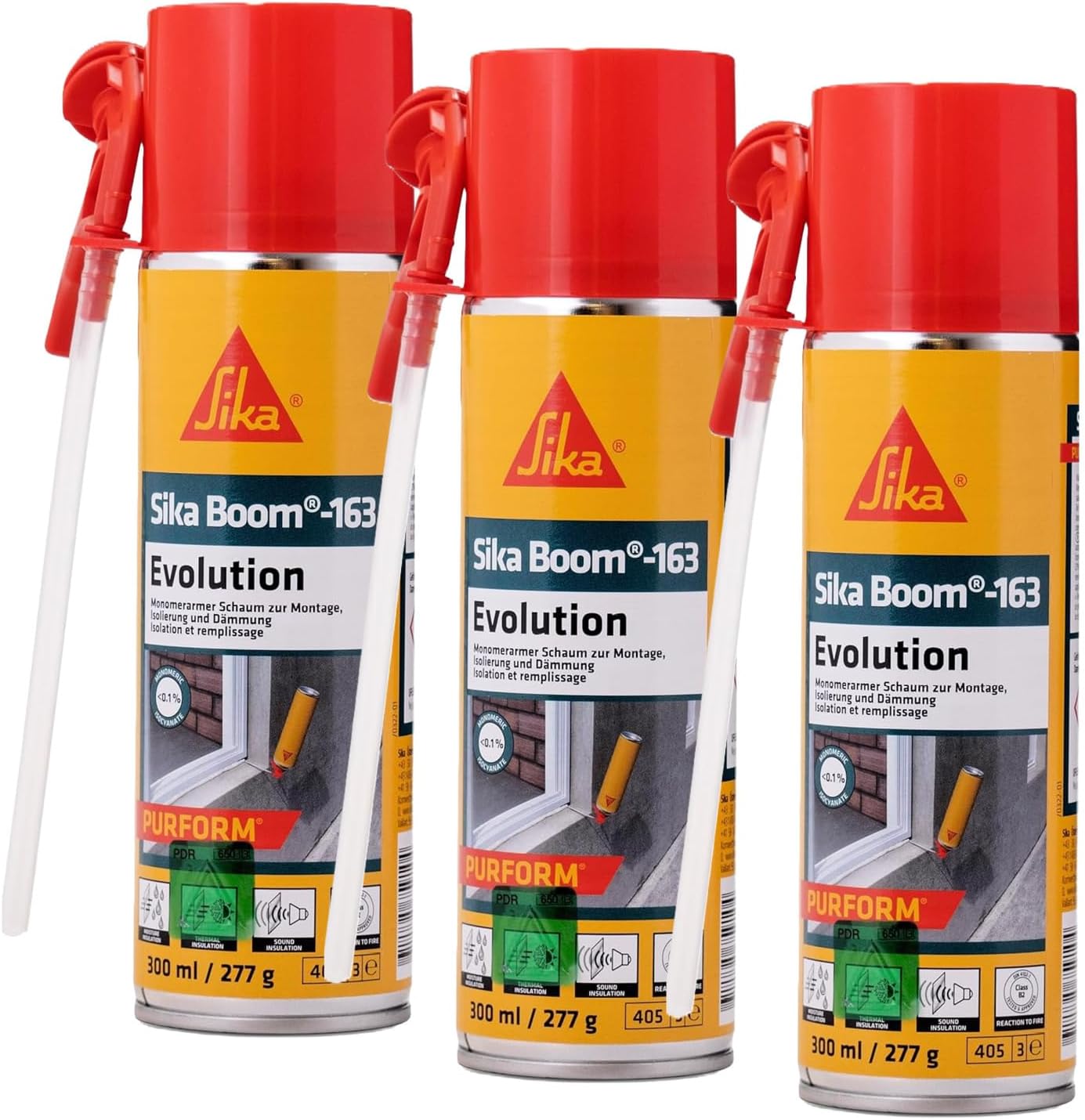 Sikaboom 163 Evolution Montageschaum Weiss