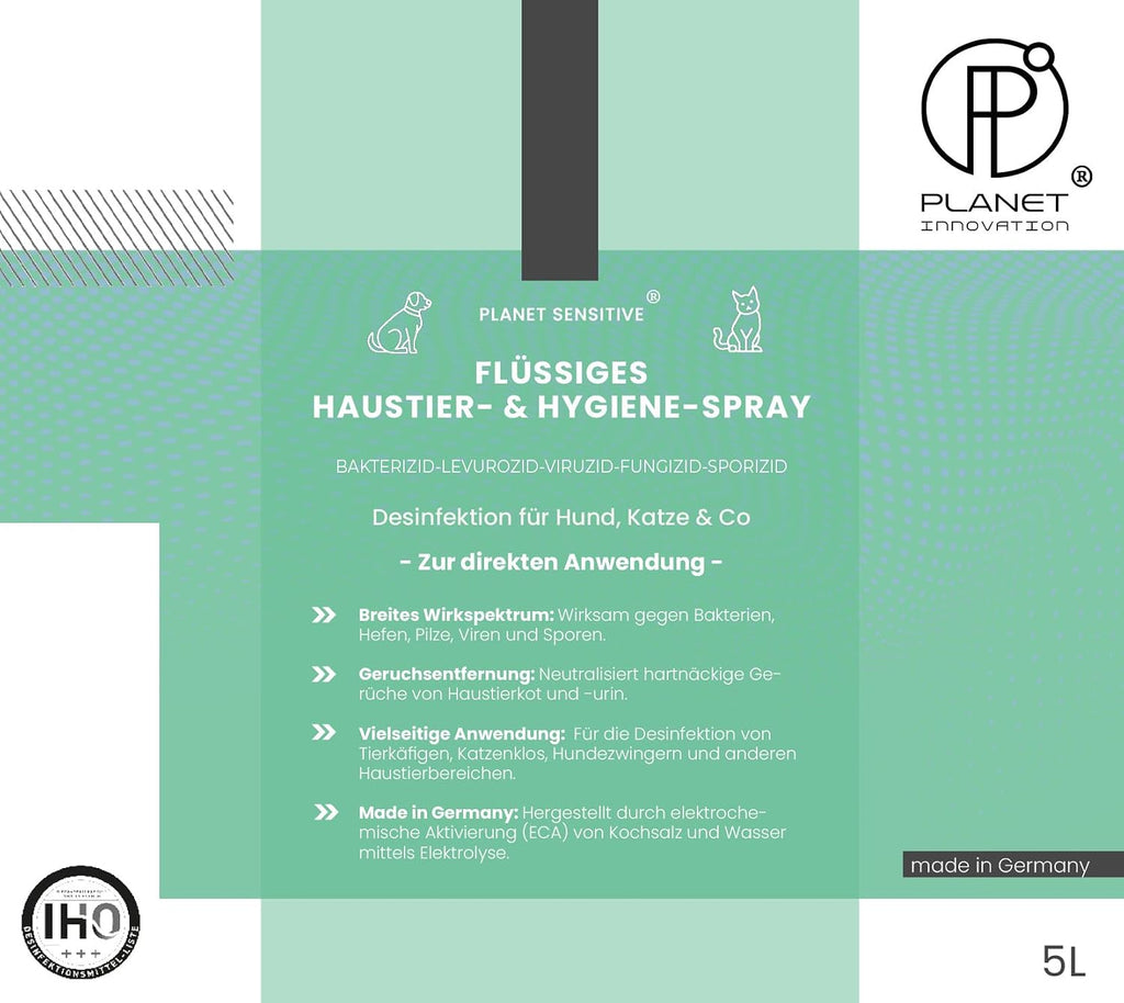 Planet Sensitive Hygiene Spray fuer Hunde und Katzen - Geruchsentferner