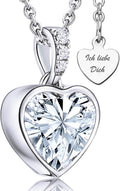 925er Silber Herz Halskette ICH LIEBE DICH Anhaenger Damen