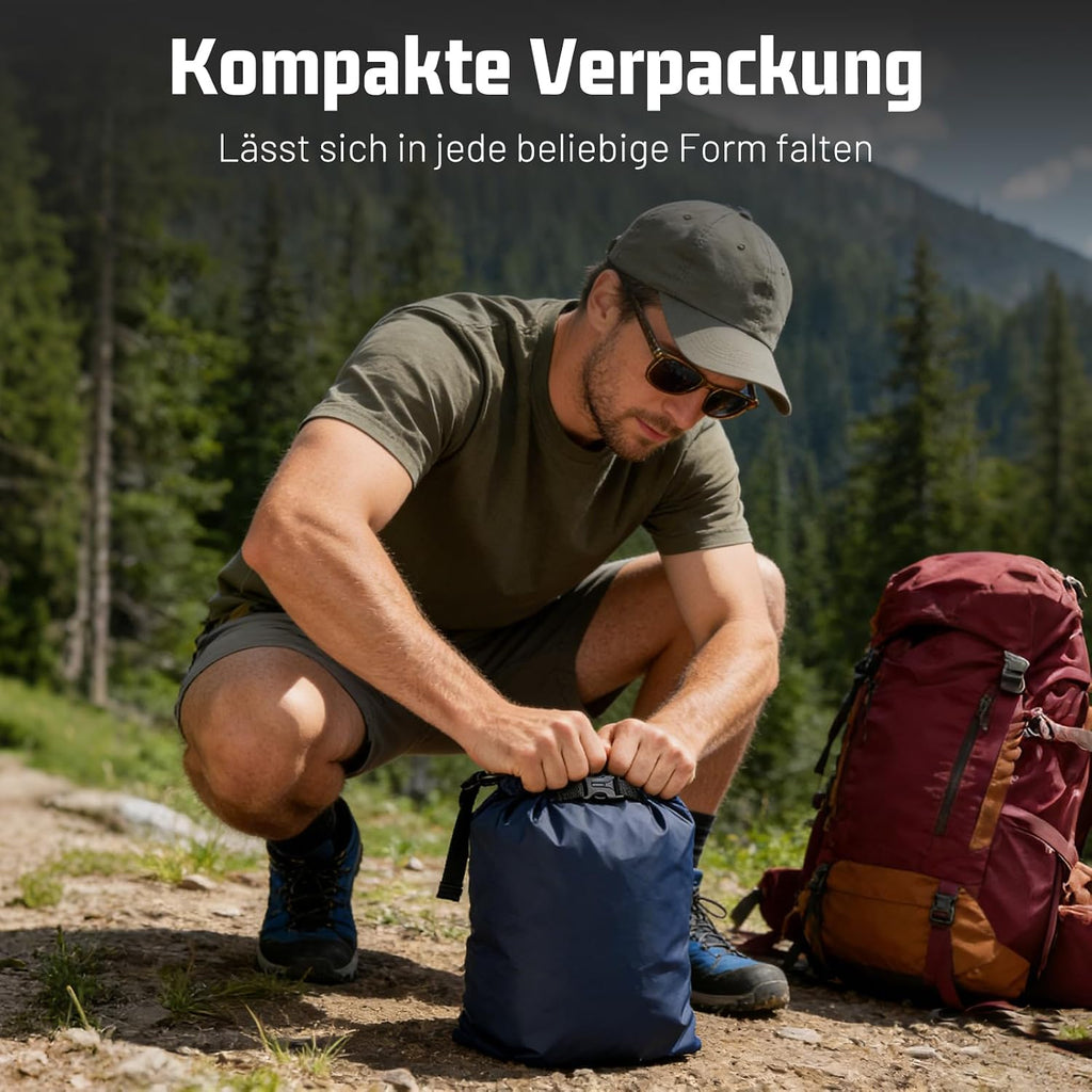 Dry Bag Set 6 wasserdichte Packsaecke 1,5/2,5/3/3,5/5/8 L mit Tragegurt