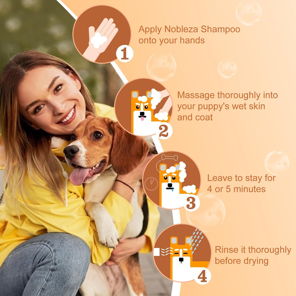 Nobleza Hundeshampoo gegen Juckreiz Milben Pilz Floh, sensitive, verschied