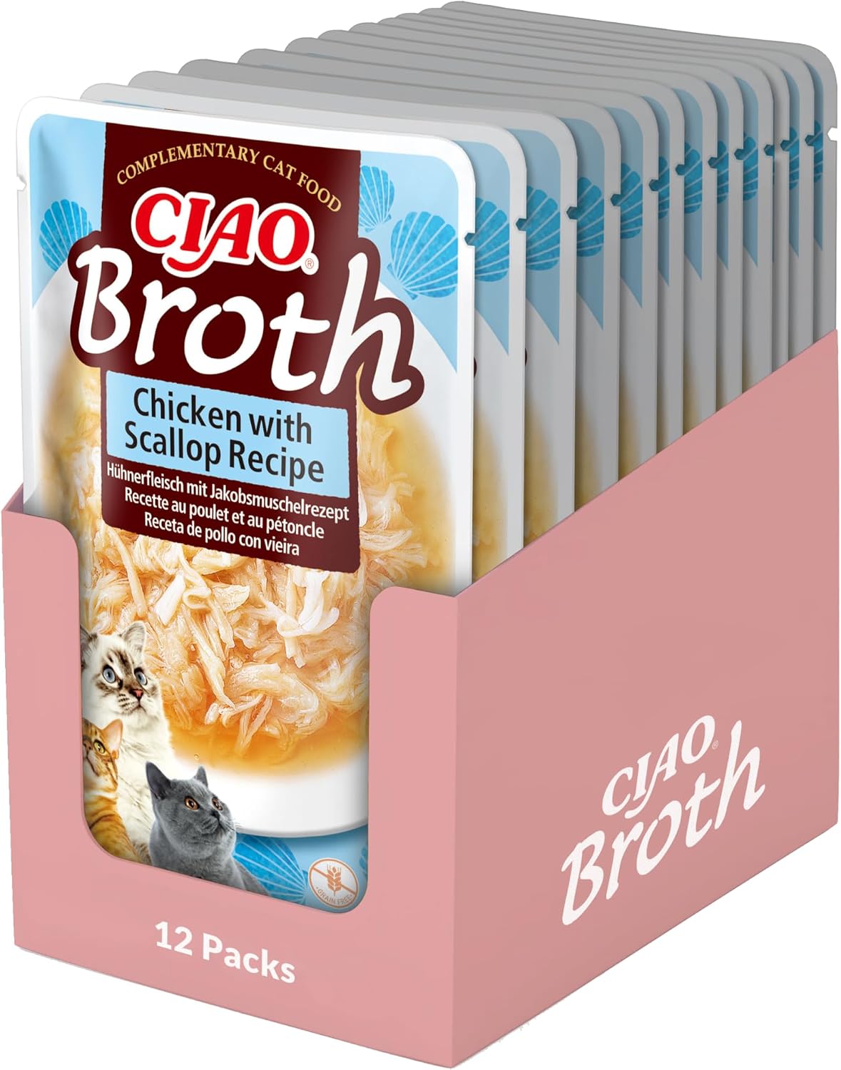 INABA Ciao Katzensuppe Huehner verschiedene Sorten 12er Pack