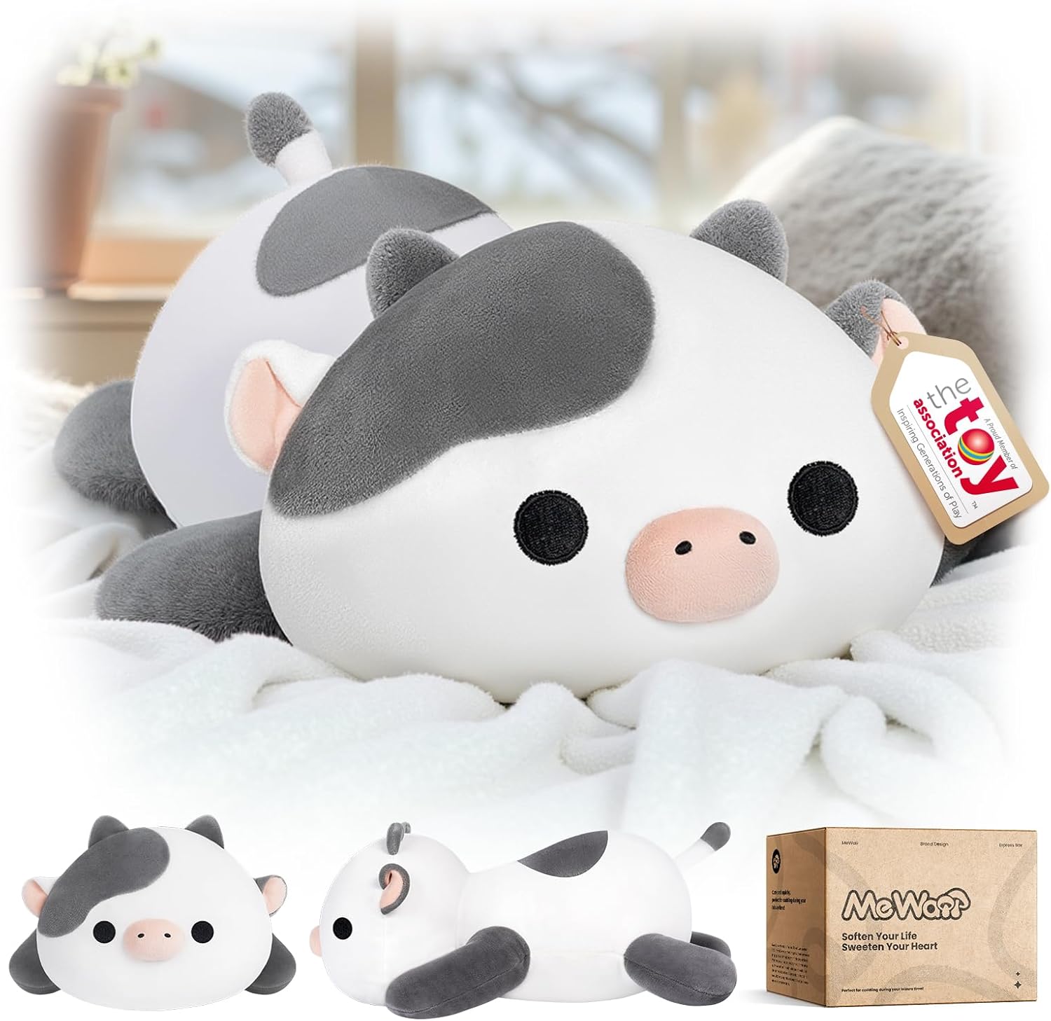 Plueschkissen fuer Katzen 33-51cm Kawaii Kuscheltier verschiedene Sorten