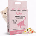 Crystal Clean Silikat Katzenstreu 6,2L geruchsbindend mit Gesundheitsindikator
