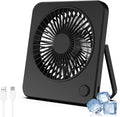 Hianjoo USB Tischventilator leise 3 Geschwindigkeiten schwarz, USB-Stromversorgu