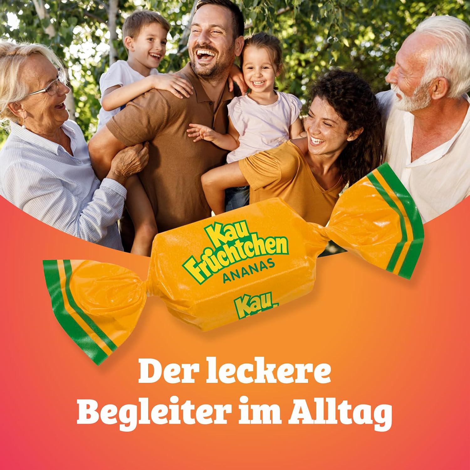 Kaufruechtchen Kaubonbons 1000 g Mix 5 Fruchtgeschmacksrichtungen