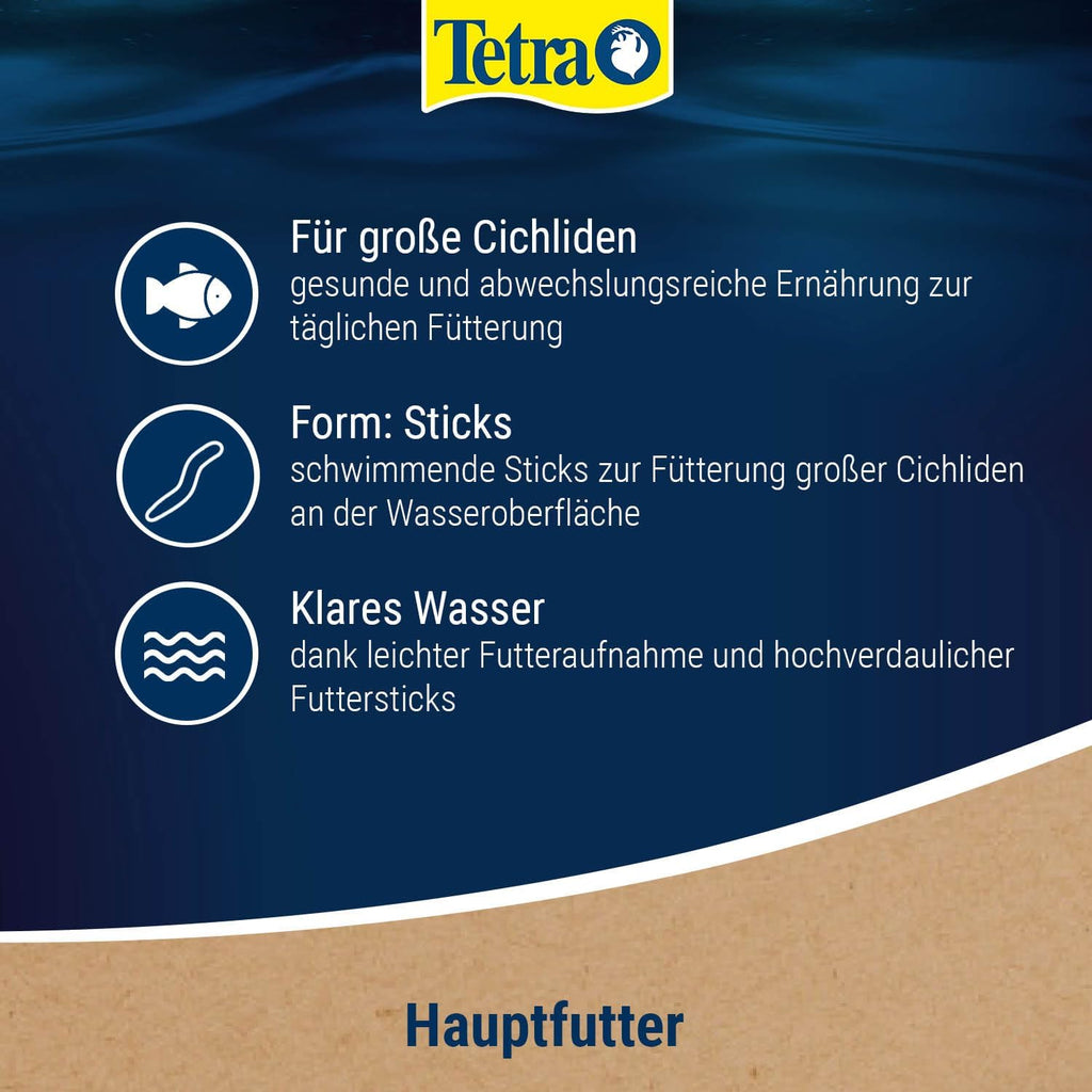 Tetra Cichlid Sticks schwimmendes Futter fuer grosse Cichliden