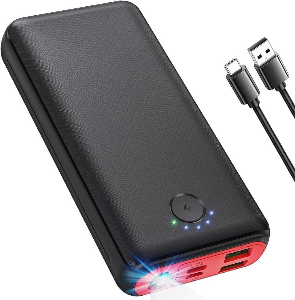 Powerbank 27000 mAh 22,5 W Power Delivery PD Schnellladung mit Taschenlampe