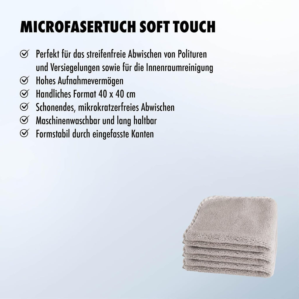 SONAX Microfasertuch Soft Touch 3er Set Autopflege Reinigungstuch