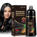 Haarfaerbeshampoo Braun 3-in-1 gegen graue Haare fuer Maenner Frauen