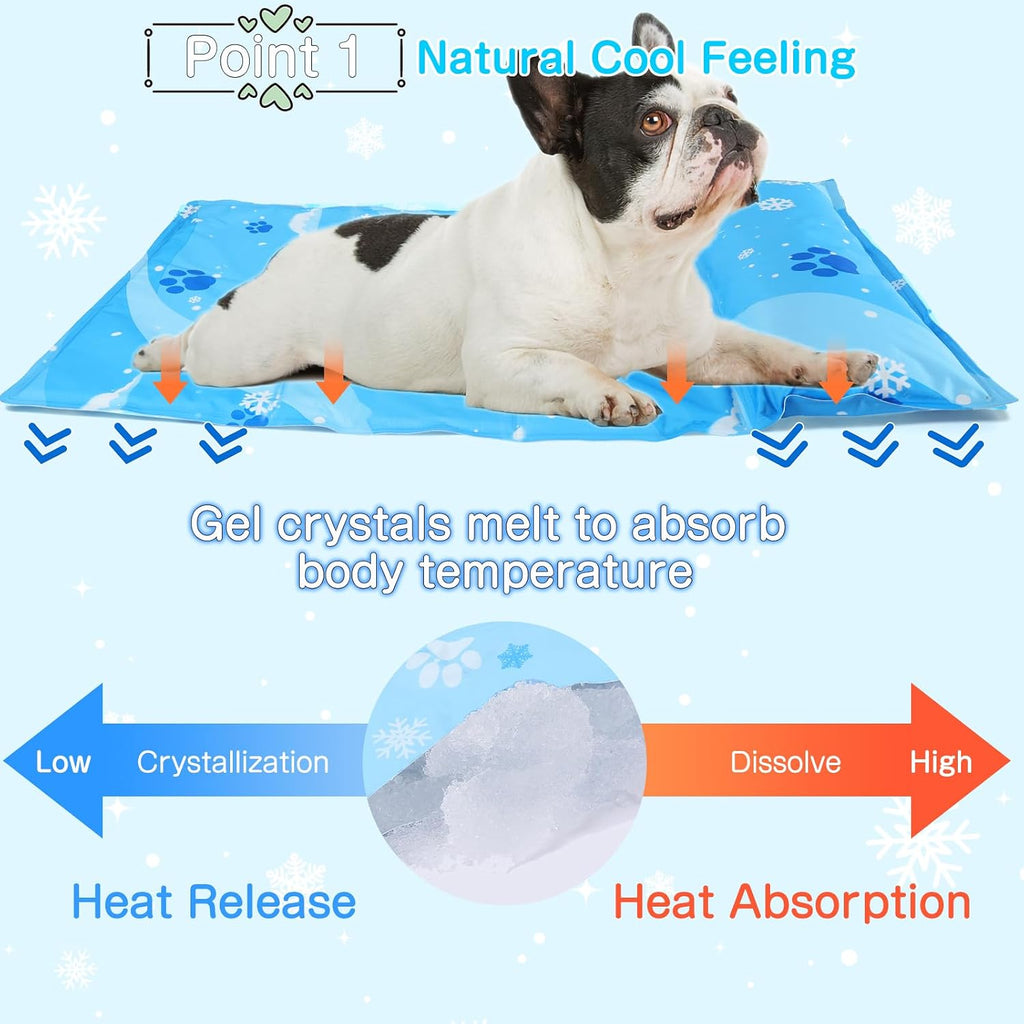 Kuehlmatte fuer Hunde Katze selbstkuehlend kratzfest mit ungiftigem Gel 3cm-15cm