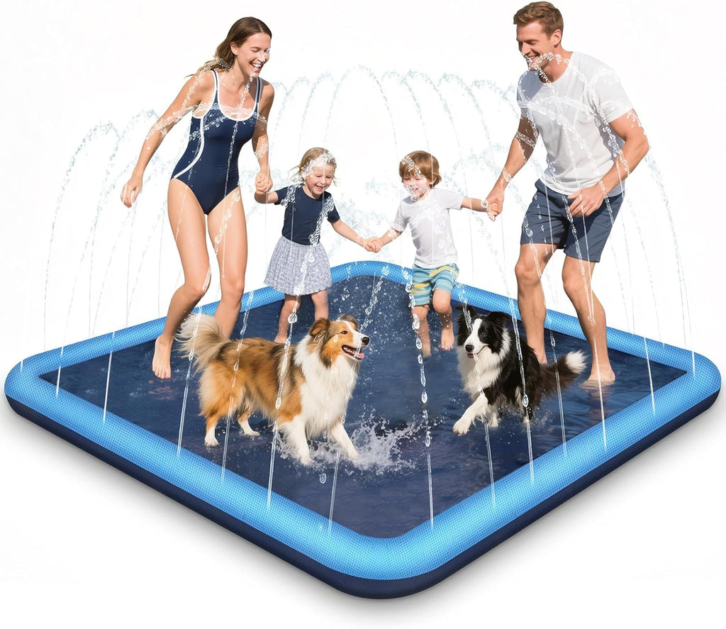 Wassersprinkler Splash Pad 200 cm rund mit Antirutsch Kinder Gartenspielzeug