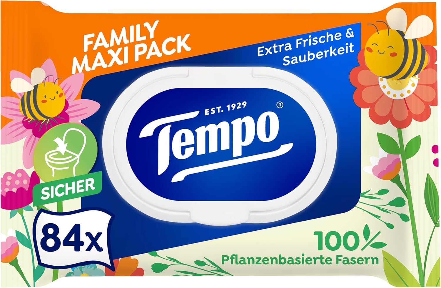 Feuchtes Toilettentuch Maxi Pack 8x84 Tuecher Vorteilspack (672 Stueck)