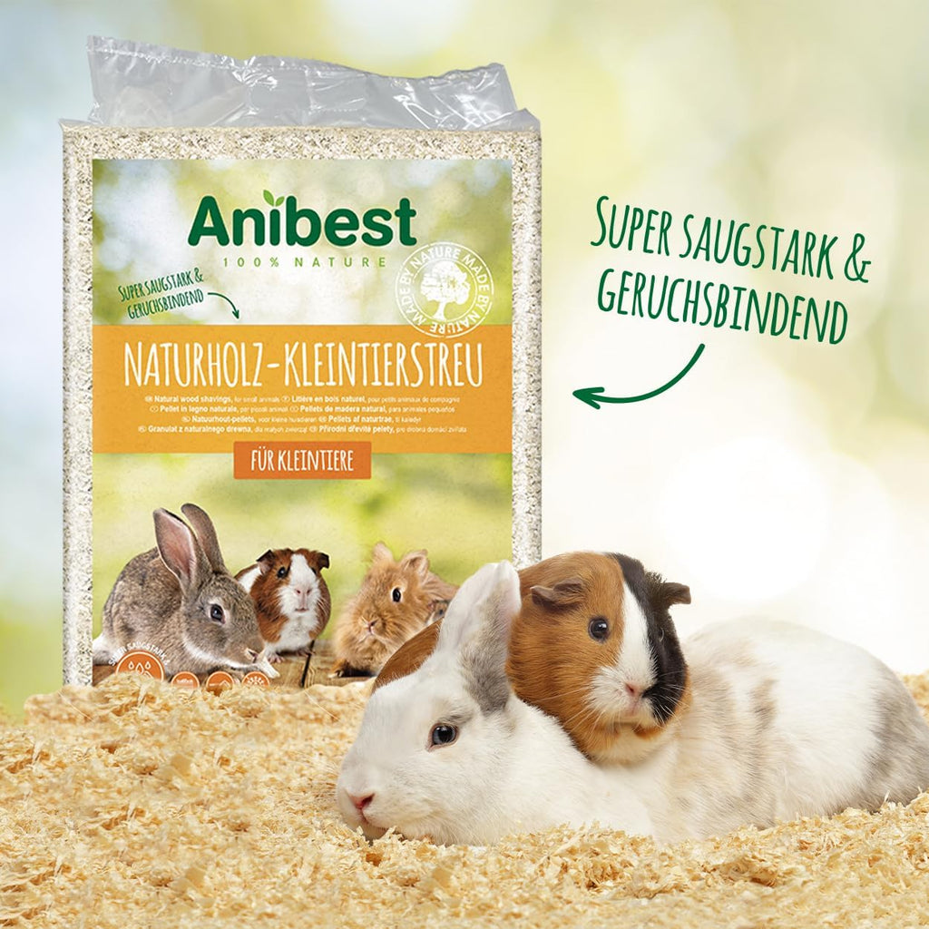 Kleintierstreu 3,2 kg | 60 L Einstreu für Hamster Kaninchen Meerschweinchen