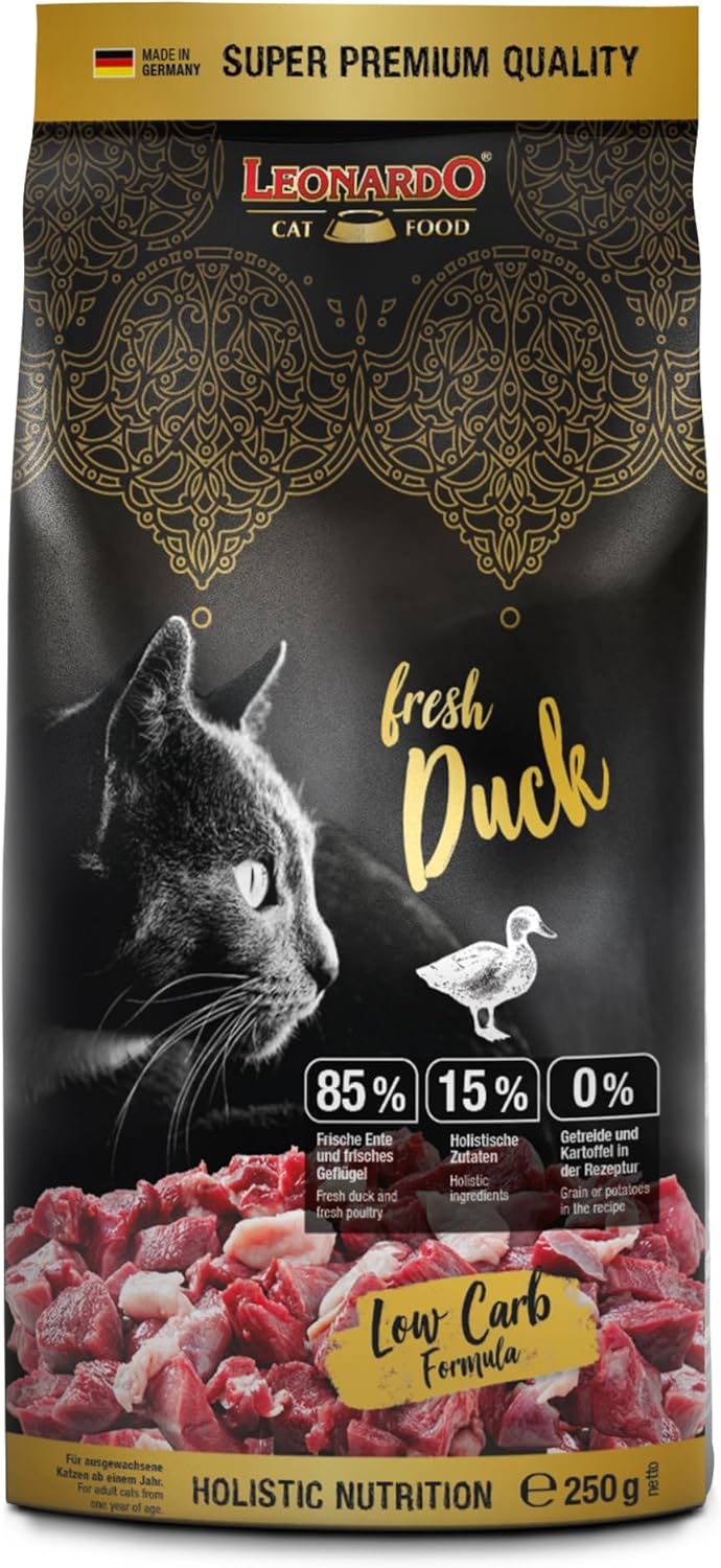 LEONARDO Fresh Duck & Poultry Katzenfutter Trocken 85% Frischfleisch