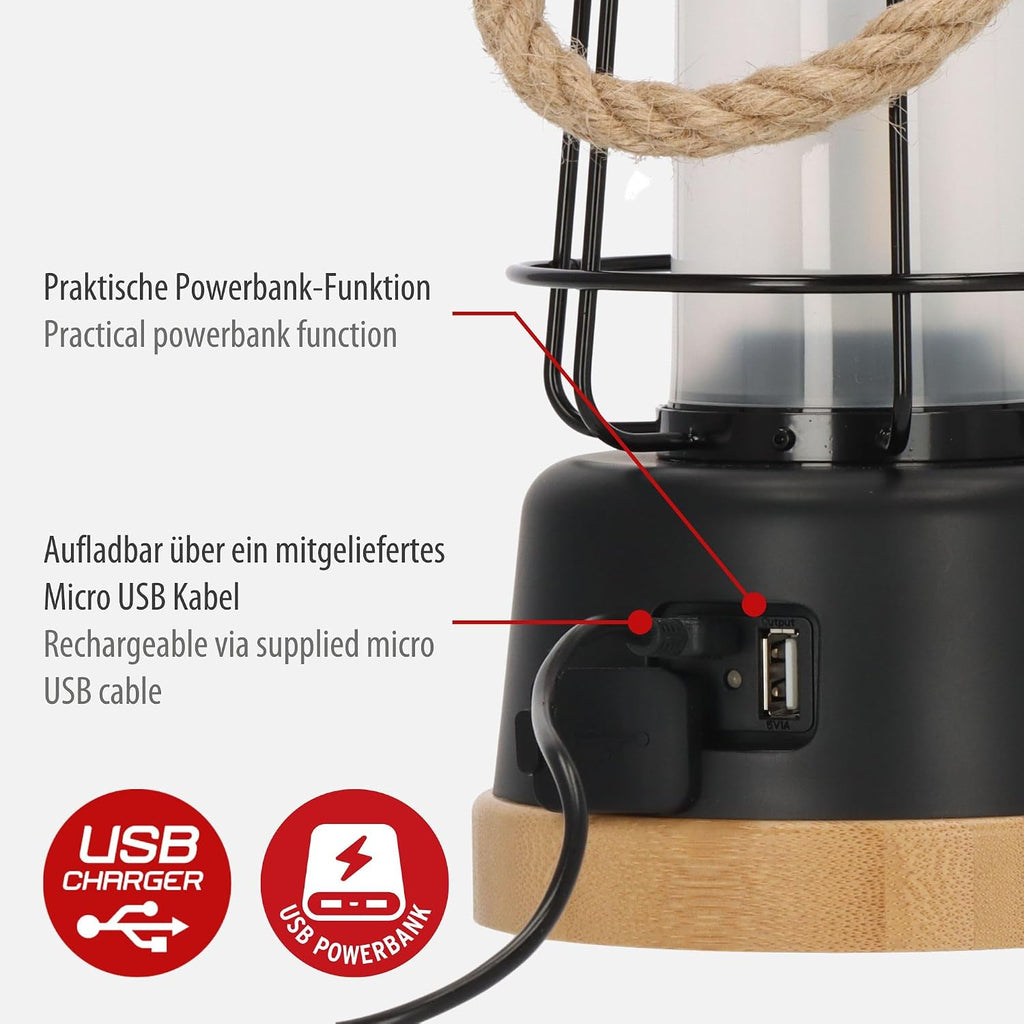 Brennenstuhl LED Akku Campinglampe CAL 1 AC 350 lm, dimmbar, USB-C, IP44