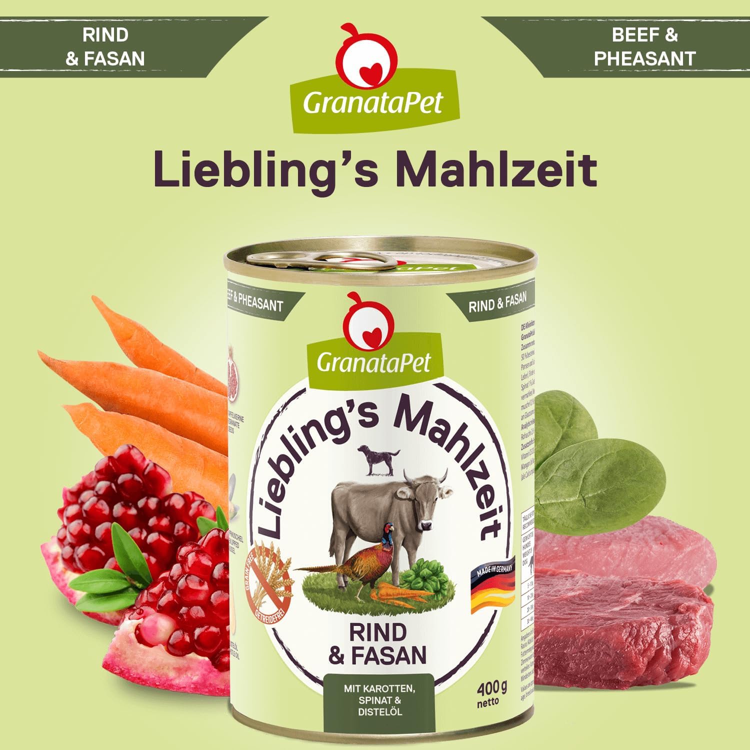 GranataPet Liebling's Mahlzeit Lamm & Kartoffel Nassfutter fuer Hunde