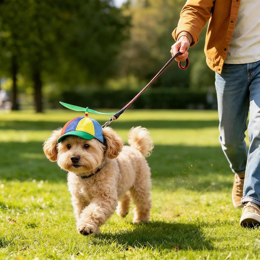 Propeller Muetze Hund Katze verstellbar S-L Baumwolle Sonnenhut bunt