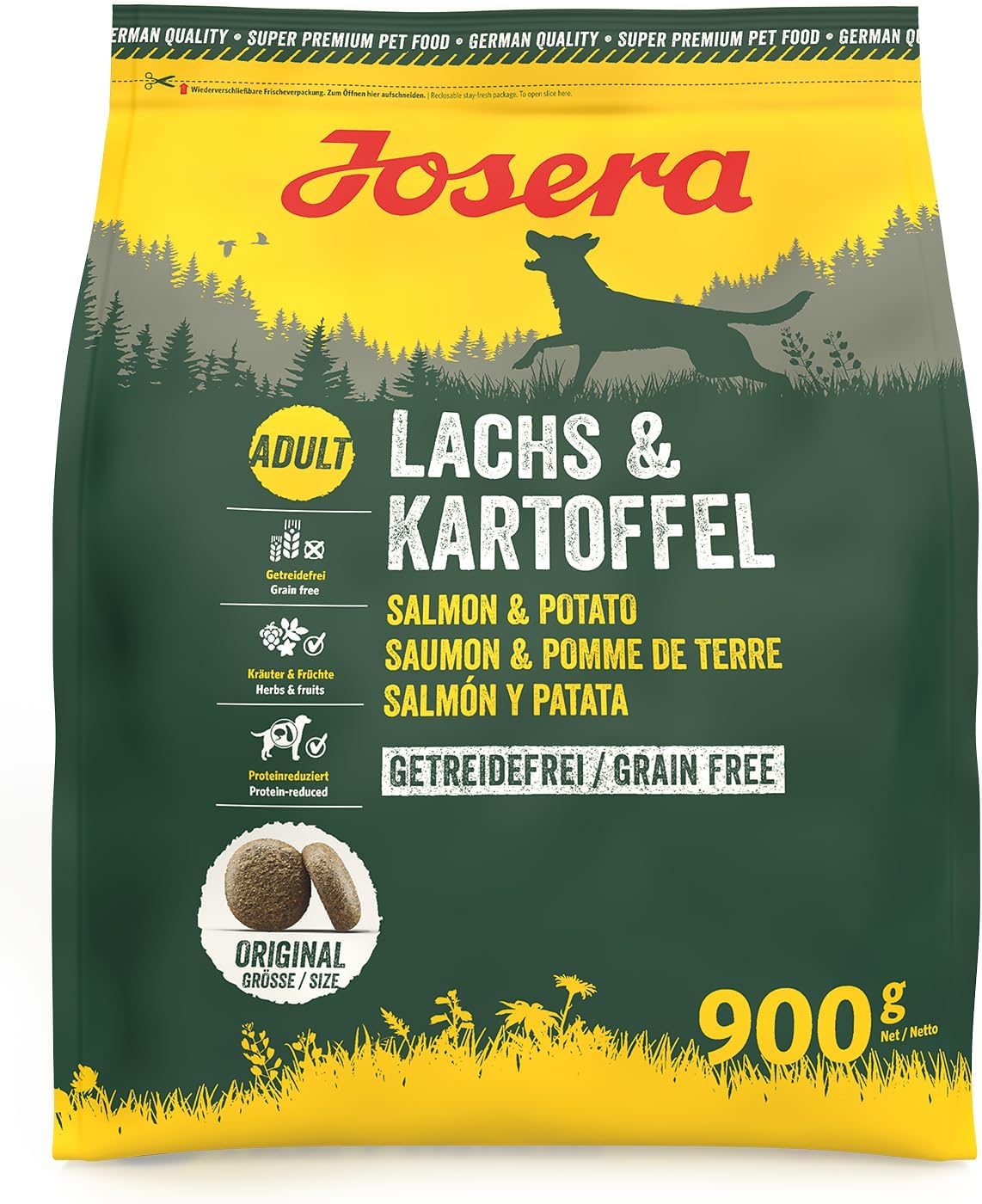 Josera Adult Lachs & Kartoffel Trockenfutter bis - getreidefrei
