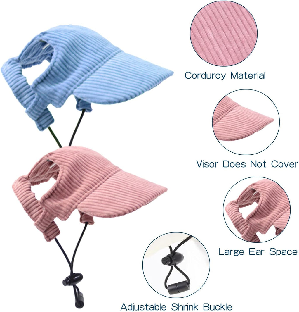 Hunde Baseballmuetze verstellbar mit Ohrloechern S-XL Hundecap Sonnenschutz