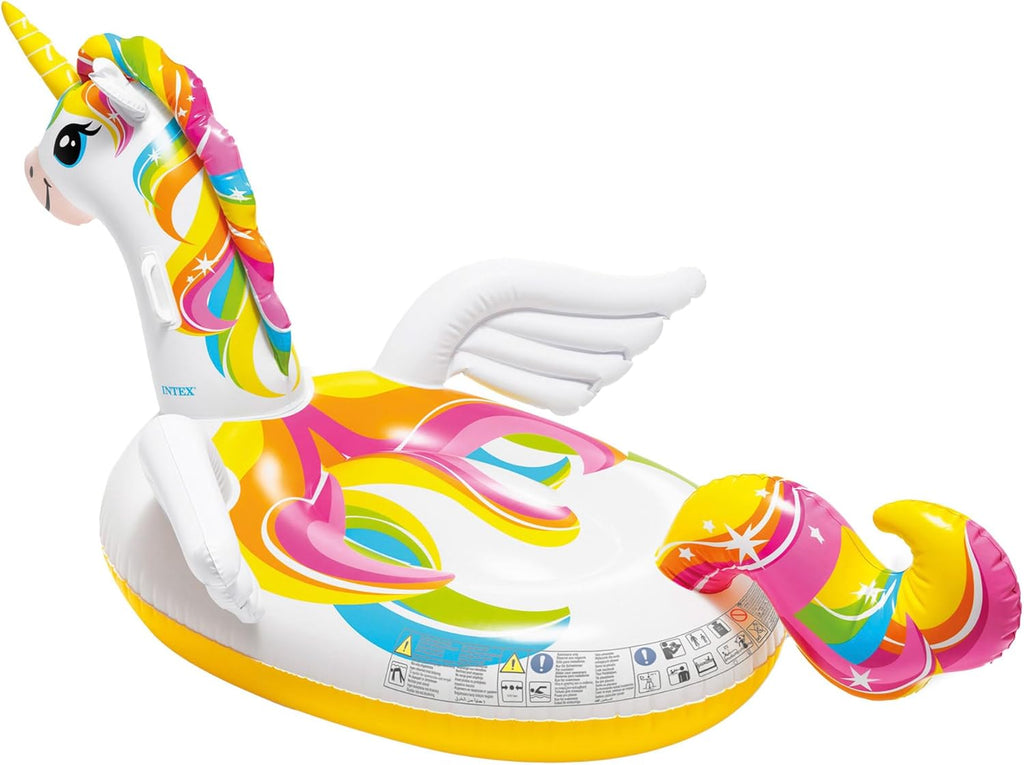 Intex 57561NP Aufblasbares Einhorn Reittier 226x173cm Schwimminsel Pool Luftmatr