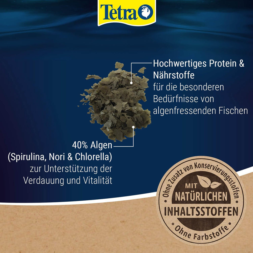 Tetra Malawi Flakes Fischfutter Flocken für pflanzenfressende Cichliden 1 L