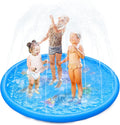 Anpro 170 cm Splash Pad Wasserspielmatte mit 15 Anti-Rutsch-Streifen