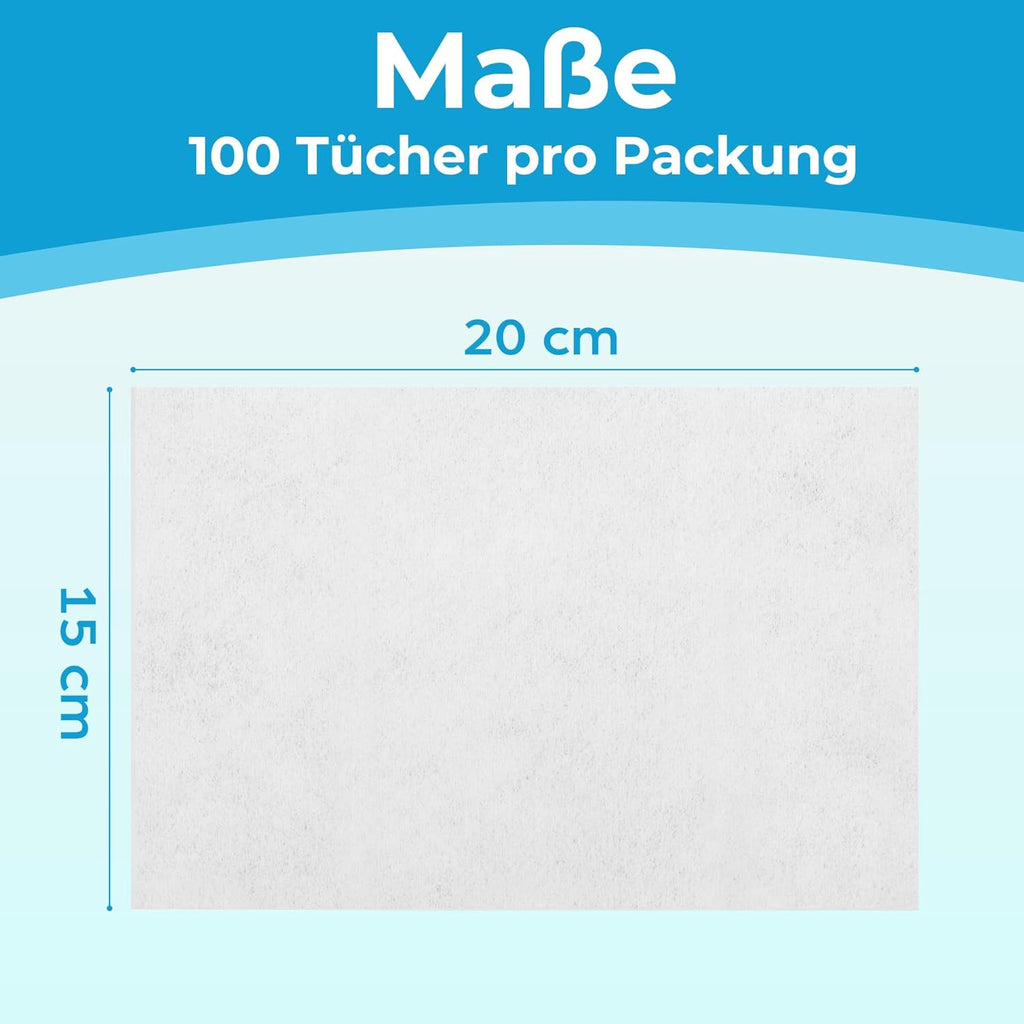 PrimePets Feuchttuecher fuer Hund und Katze 3x100 Stueck unparfuemiert