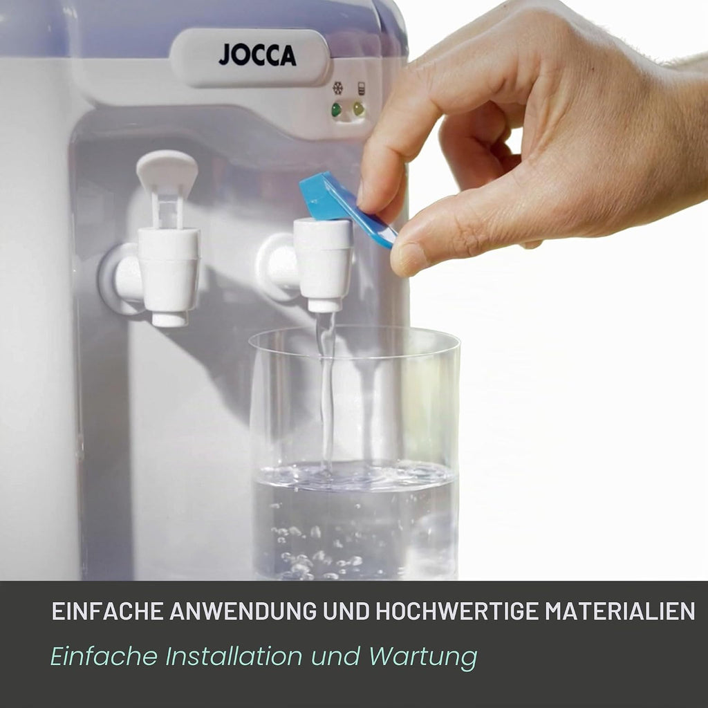 Jocca Wasserspender 7 L Tank Kuehlsystem 10-15°C BPA-frei Weiss-Lila