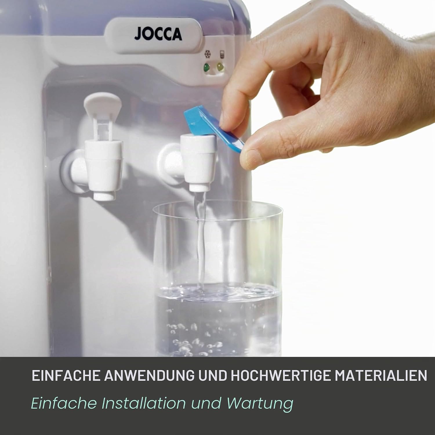 Jocca Wasserspender 7 L Tank Kuehlsystem 10-15°C BPA-frei Weiss-Lila