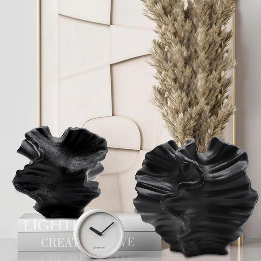 Keramikvase SUKIYPO Beige Boho Nordic Deko Modern Blumenvase