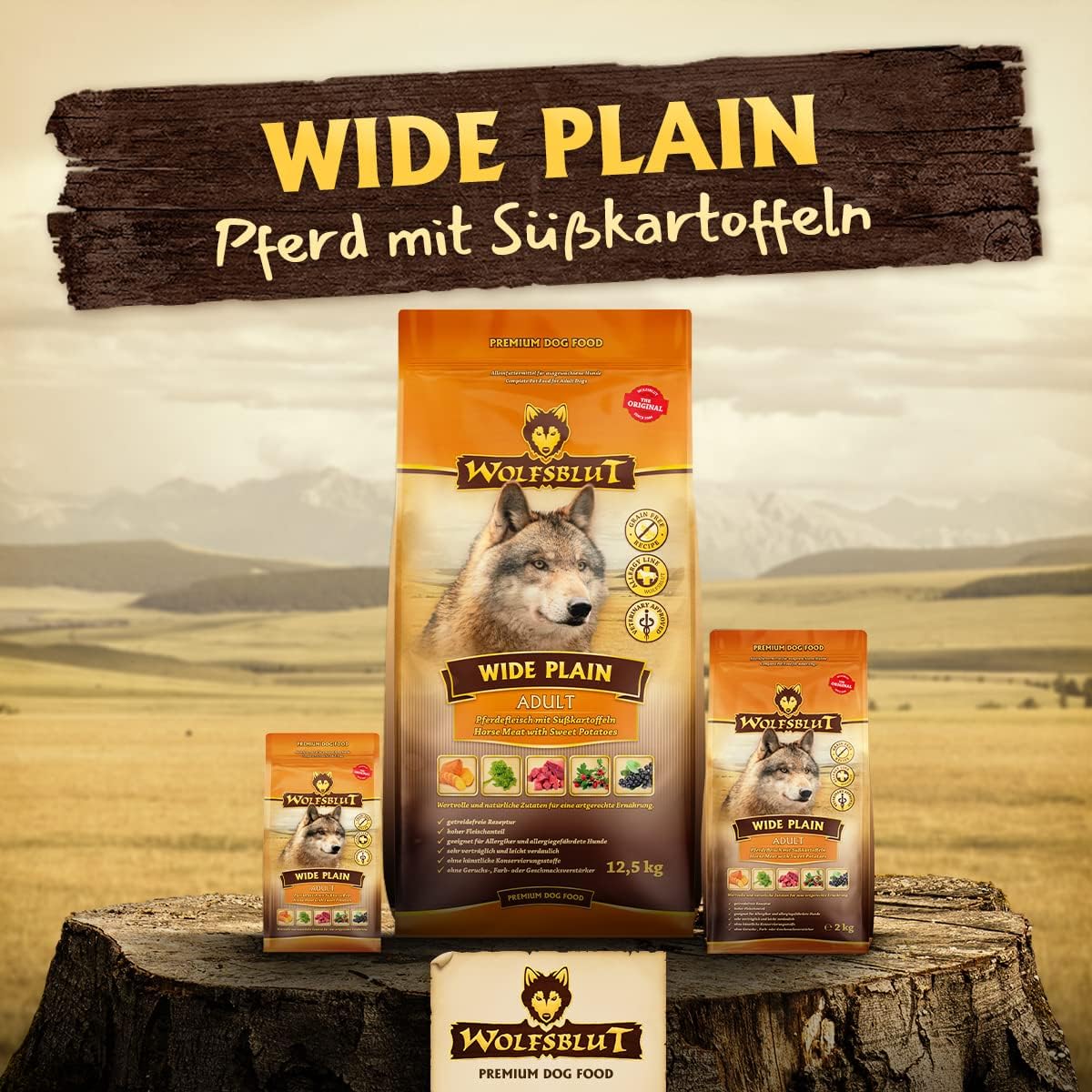 Wolfsblut Wide Plain Adult Hundetrockenfutter Pferd getreidefrei -25