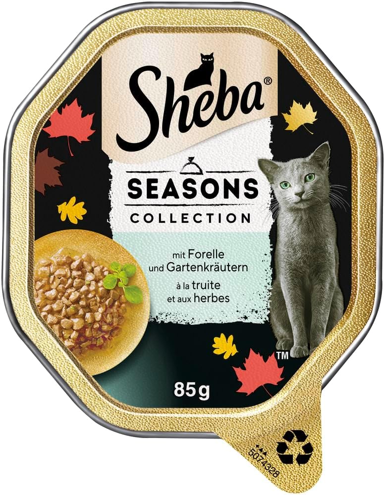 Katzen Nassfutter 22 x 85 g Schale Mix Collection Katzennassfutter