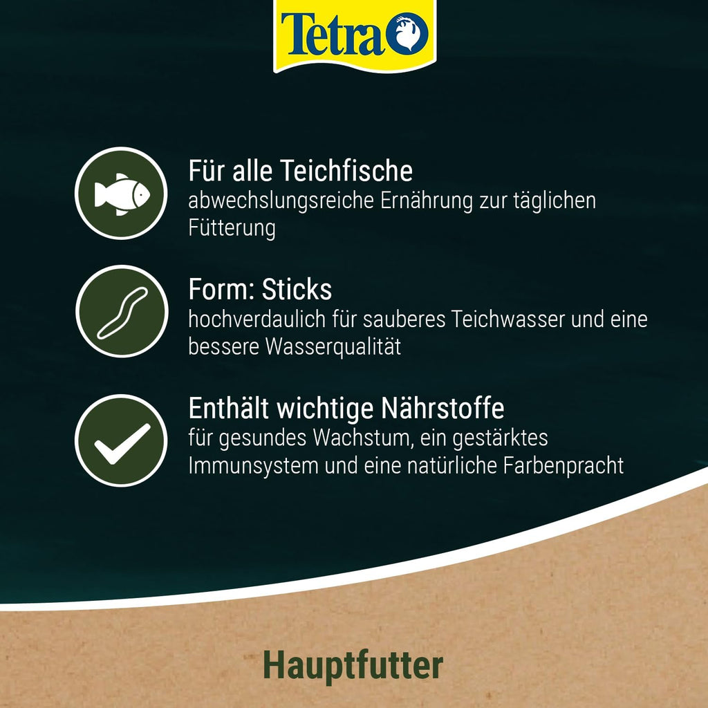 Tetra Pond Special Mix Fischfutter Sticks 5 L Eimer für Teichfische gesundes Wac
