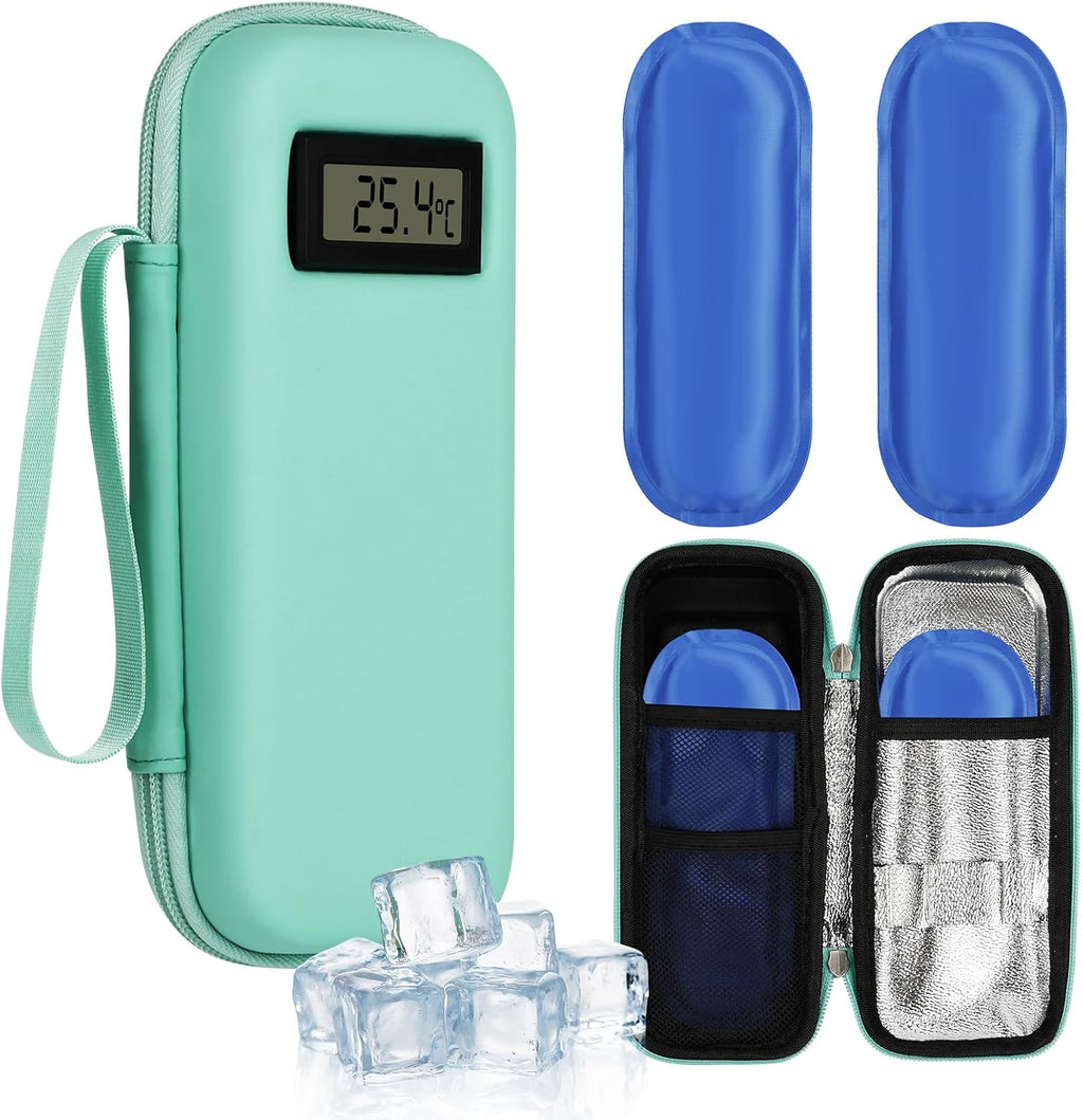 Insulin Kuehltasche mit 2 Kuehlakkus Gel fuer Insulin Pen, klein, wiederverwendbar