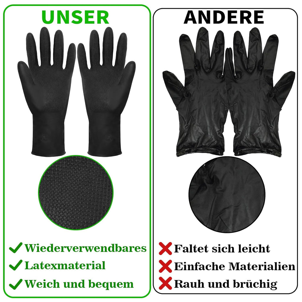 NEPAK Haarfaerbepinsel Set 24-teilig mit Schale und verschiedenen Pinseln