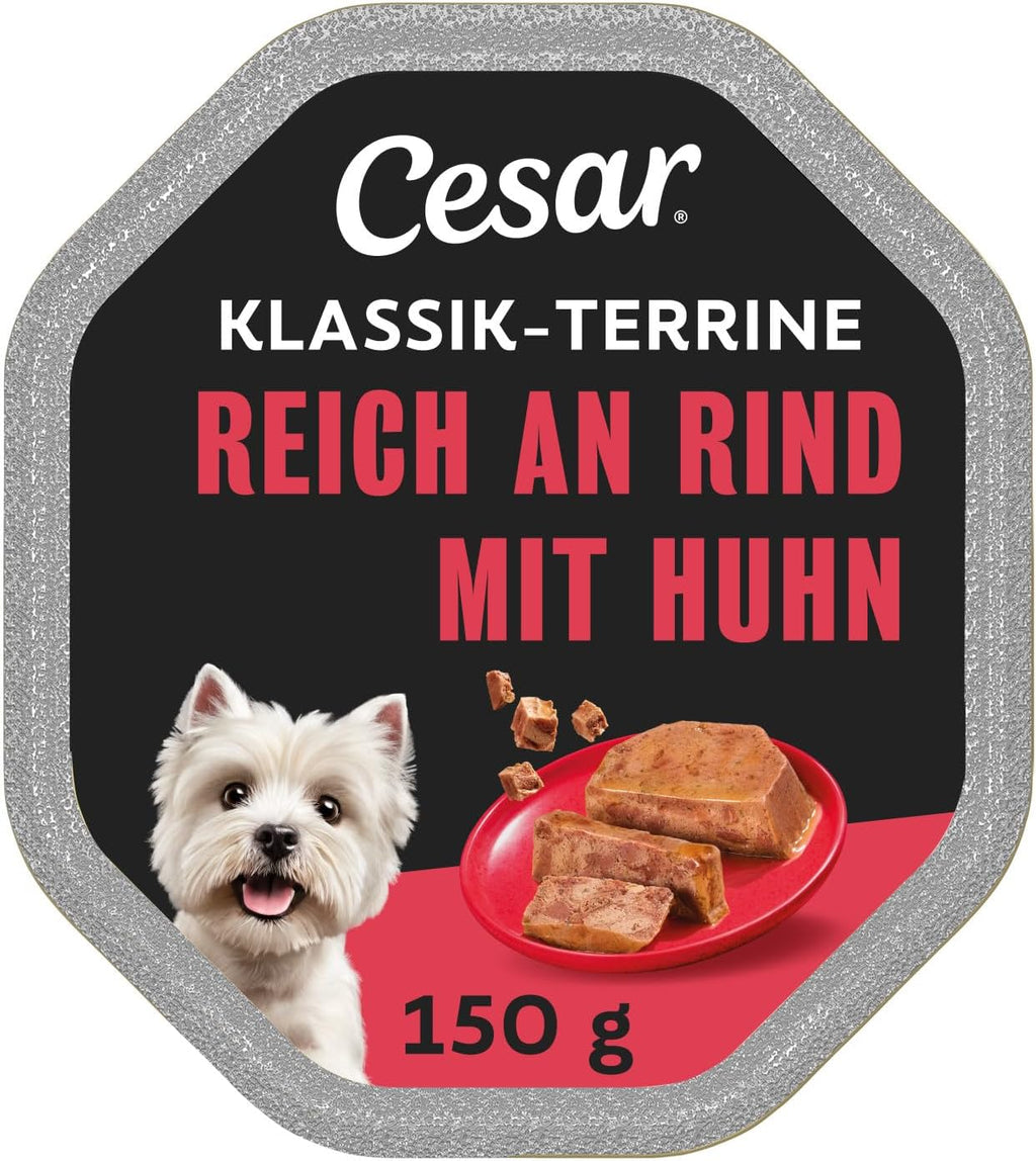 Cesar Hundenassfutter Klassik Terrine 24 x versch. Sorten