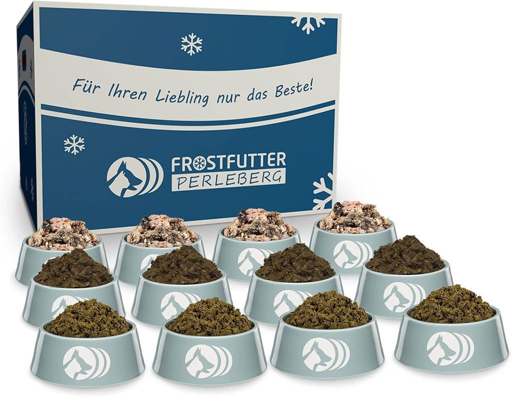 Barf Gruenes Paket 12 kg Hundefutter ohne Konservierungsstoffe Made in Germany