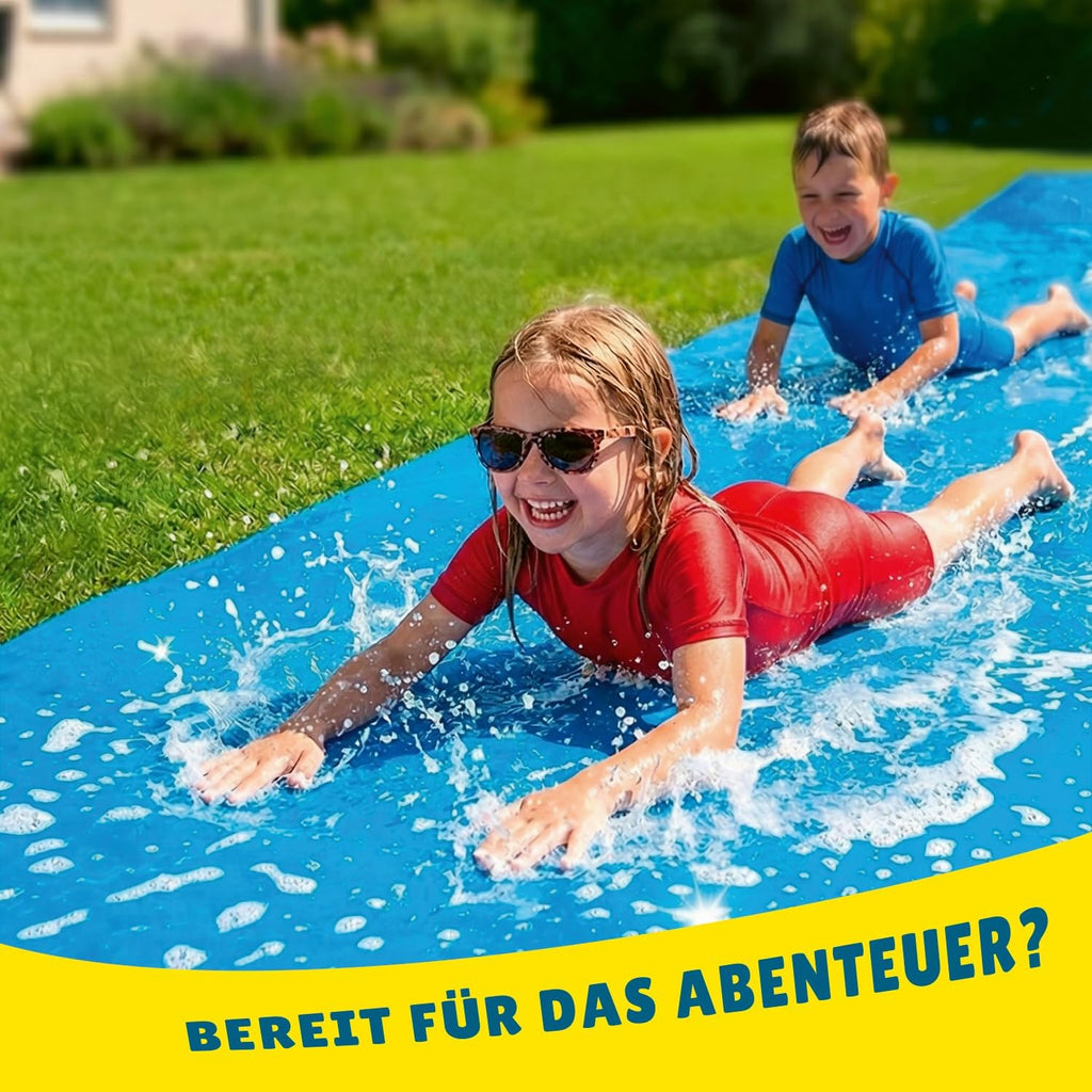 Slip'n Slide 10 m Wasserrutschmatte XXL fuer Garten Wasserspiel Freiluft