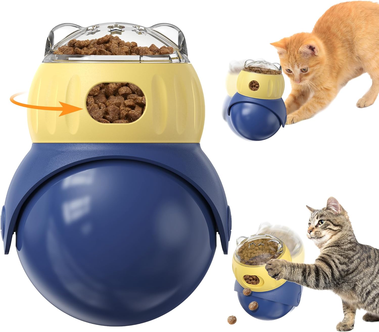 Intelligenzspielzeug fuer Katzen - Leckerli Spender gegen Langeweile