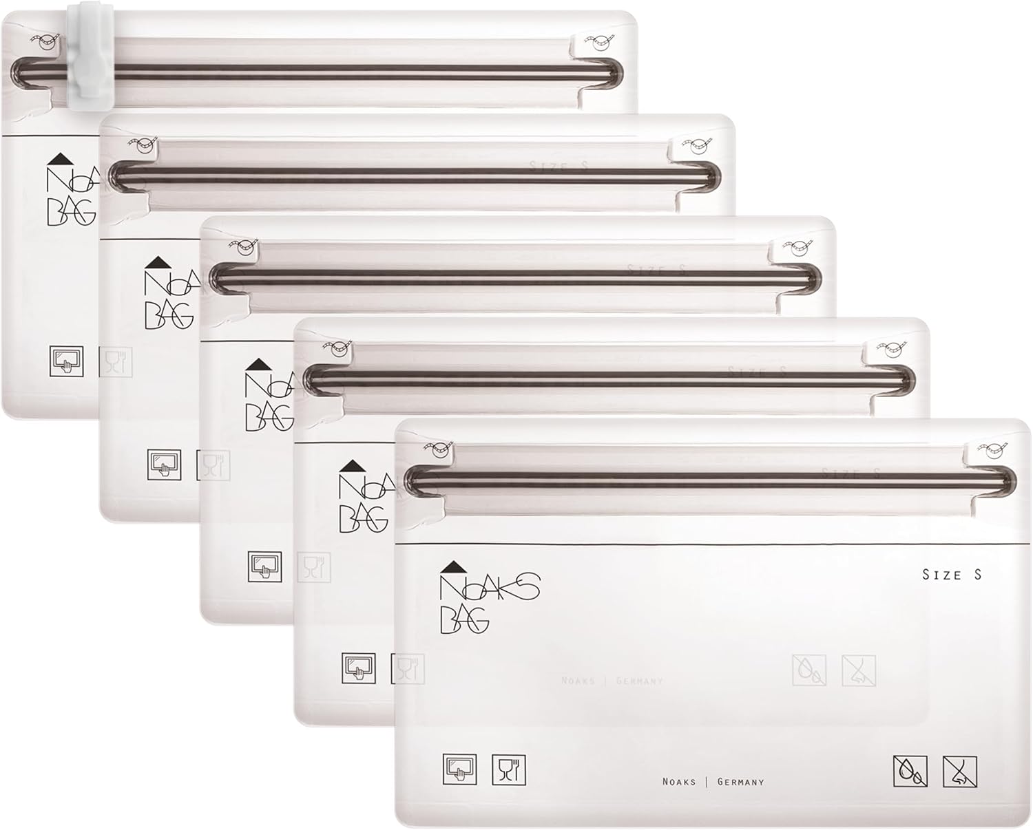 Noaks Bags 5er-Set wasserdichte Beutel IPX8 luft- und geruchsdicht Reise-Organiz