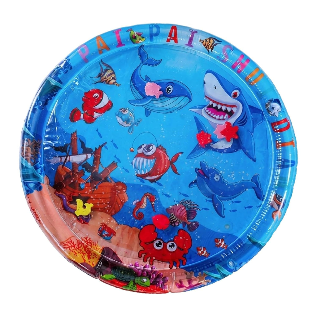 Wassermatte 100 x 100 cm Baby Aufblasbar Tummy Time Sensorische Spielmatte