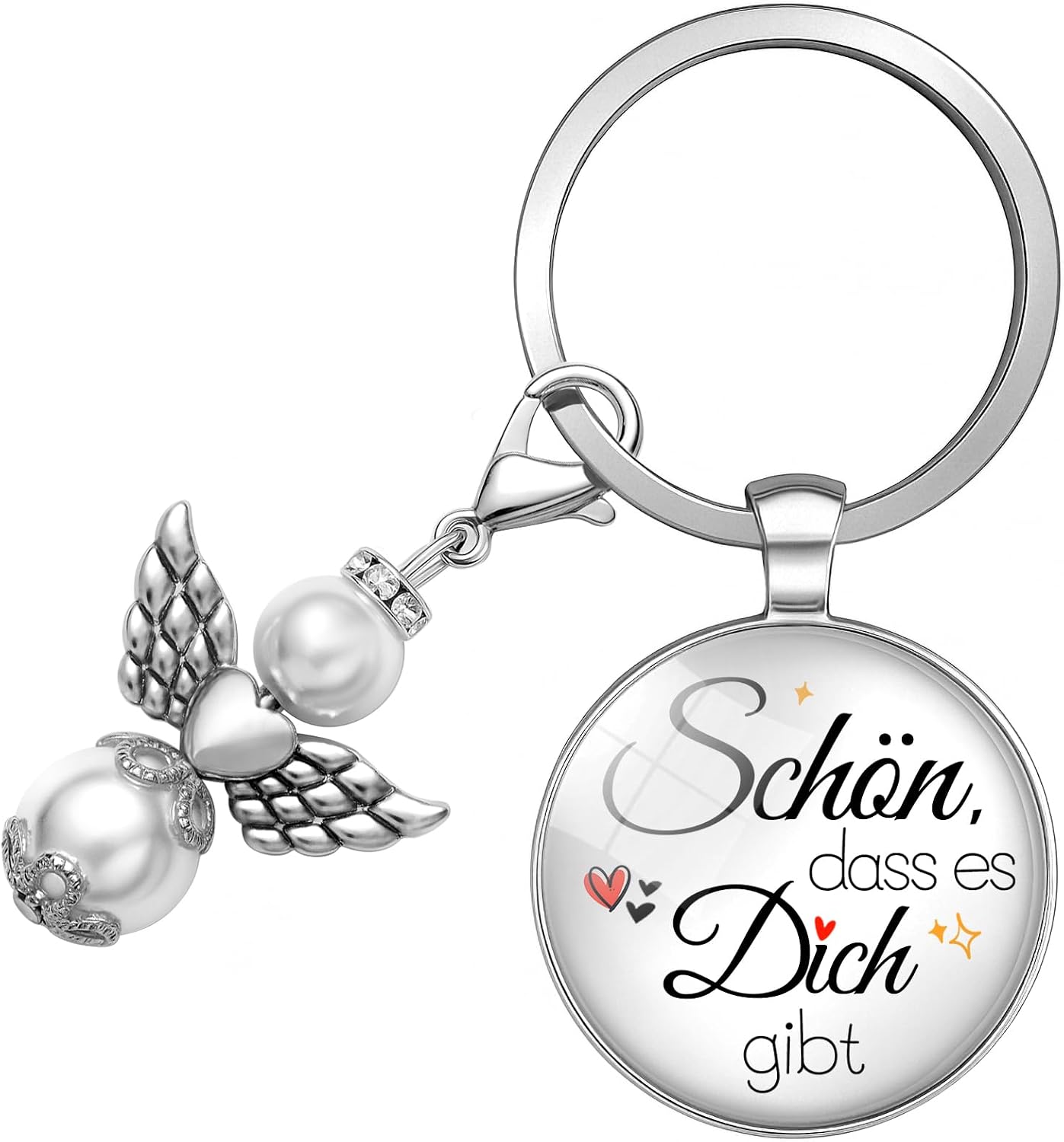 Schutzengel Schluesselanhaenger Geschenk fuer Freundin Valentinstag Jahrestag