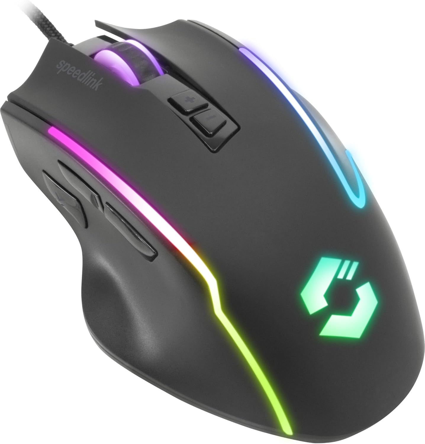 Speedlink Decus NX RGB Gaming Maus kabelgebunden 12800 DPI Weiss