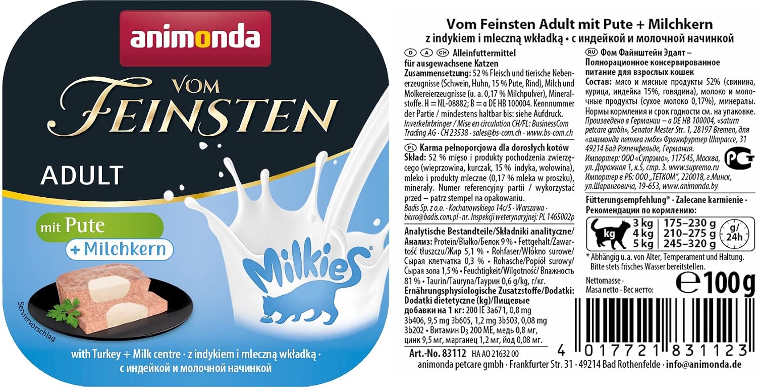 Katzen-Nassfutter animonda Vom Feinsten verschiedene Geschmacksrichtungen